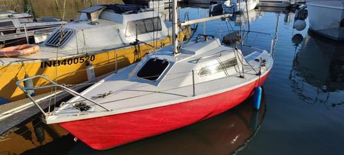 Voilier Edel 5 + remorque, Watersport en Boten, Kajuitzeilboten en Zeiljachten, Gebruikt, Tourjacht of Cruiser, Polyester, Tot 6 meter