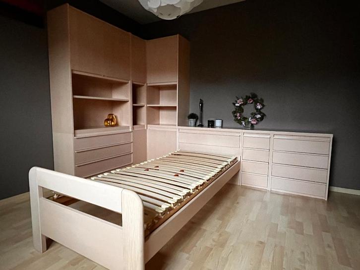Slaapkamer compleet met 1 persoonsbed, Maison & Meubles, Chambre à coucher | Chambres à coucher complètes, Utilisé, Une personne