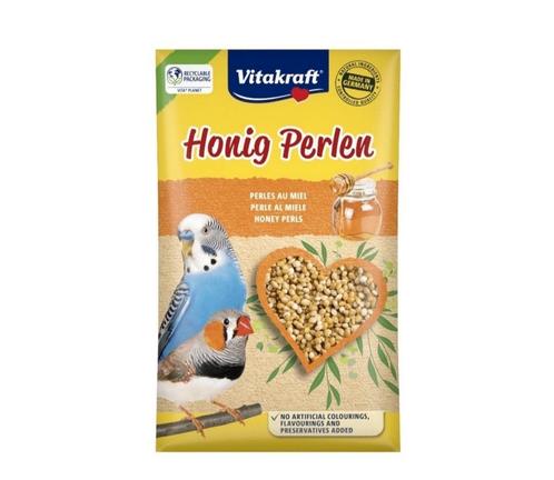 Vitakraft Perles de Parole Avec Perruche Miel 20 grammes, Animaux & Accessoires, Nourriture pour Animaux, Enlèvement ou Envoi