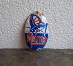 Poteau de porte en émail Alarma, Enlèvement ou Envoi, Utilisé, Panneau publicitaire