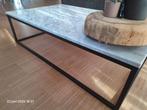 Westwing witte marmeren salontafel metalen poot, Huis en Inrichting, Tafels | Salontafels, Ophalen, 100 tot 150 cm, Strak, modern, klassiek... van alle tijden
