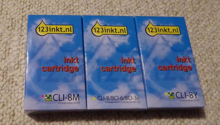 Inktcartridge 1 2 3 / Geel en Magenta/ Nieuw, Computers en Software, Printerbenodigdheden, Nieuw, Ophalen of Verzenden