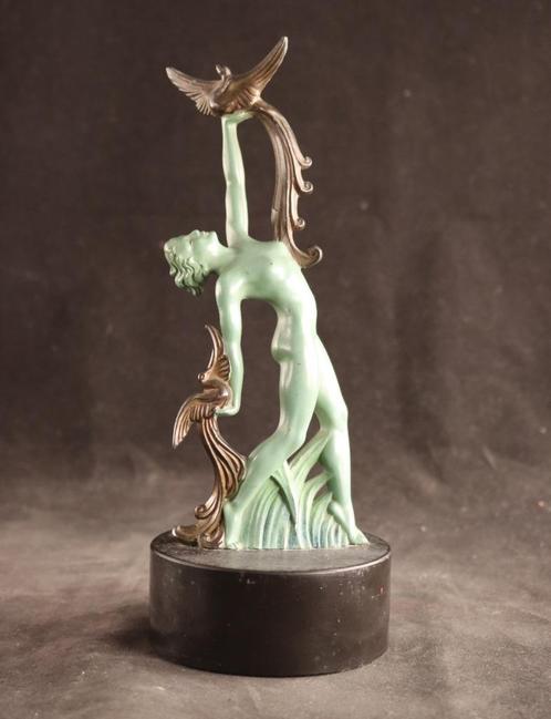 Art Deco beeld Pierre Le Faguayes, Antiek en Kunst, Kunst | Beelden en Houtsnijwerken, Ophalen of Verzenden