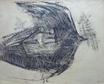GUY BULCKE / VOGEL / ORIGINEEL WERK / 40x50cm / SIG / 1960, Ophalen of Verzenden