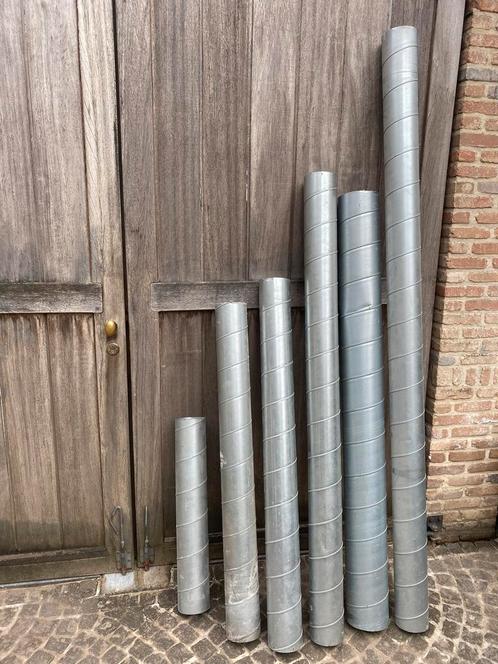 Verschillende alu buizen en bochten, Doe-het-zelf en Bouw, Buizen en Afvoer, Gebruikt, Rechte buis, Aluminium, Ophalen
