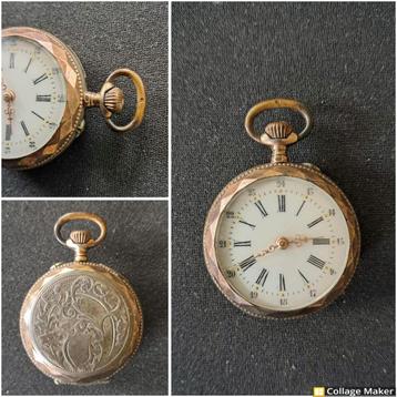 Antieke Zakhorloge met fijn gravurewerk beschikbaar voor biedingen