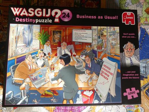 Puzzel Jumbo WASGIJ - Destiny Puzzle :   Business as usual !, Hobby en Vrije tijd, Denksport en Puzzels, Zo goed als nieuw, Legpuzzel