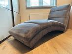 Velvet chaise longue grijs, Huis en Inrichting, Ophalen, Zo goed als nieuw, Stof, Minder dan 150 cm