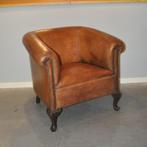 Antieke schapenleren fauteuil, Ophalen of Verzenden