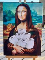 Humoristische Mona Lisa canvasfoto 30x40, Antiek en Kunst, Verzenden
