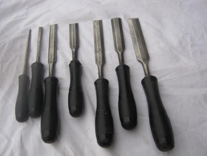 OUD GEREEDSCHAP HOUTEN BEITELS, Antiek en Kunst, Antiek | Gereedschap en Instrumenten, Ophalen of Verzenden