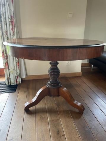Ronde tafel 19de eeuw, Ophalen, Gebruikt, Rond, 75 cm of meer