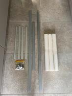 Ikea witte paneelgordijnen plus alu rail max breedte 3m48, Enlèvement, Comme neuf