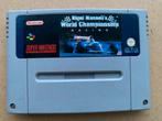 Super nintendo - nigel Mansell’s World Championship - racing, Games en Spelcomputers, Ophalen of Verzenden, Gebruikt