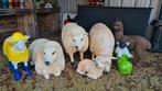 Beelden texel schapen en lammen, Tuin en Terras, Ophalen of Verzenden, Nieuw, Kunststof, Dierenbeeld