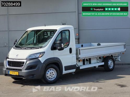 Peugeot Boxer 165PK Open Laadbak Luchtvering Trekhaak Navi A, Auto's, Bestelwagens en Lichte vracht, Bedrijf, Te koop, Airconditioning