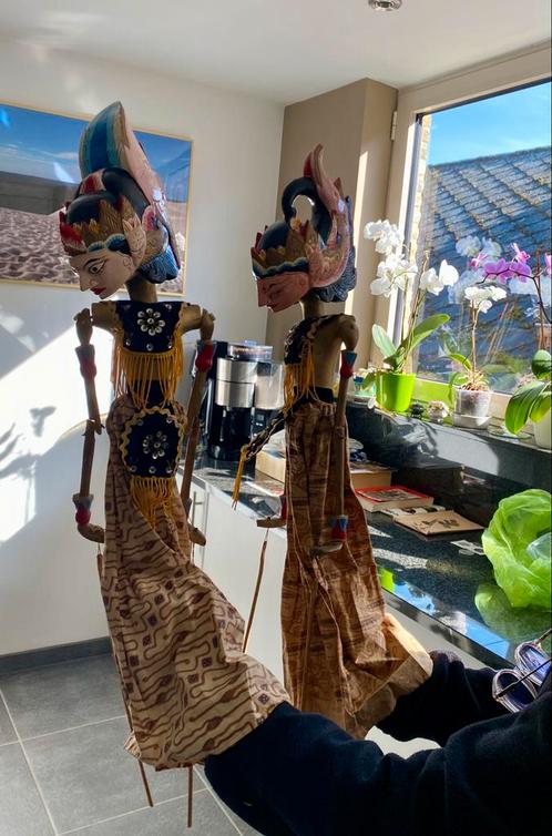 Indonesische staafpoppen, Antiek en Kunst, Kunst | Beelden en Houtsnijwerken, Ophalen