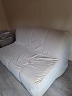 Slaapbank zetelbed 2 personen, Huis en Inrichting, Ophalen, Zo goed als nieuw, Beige