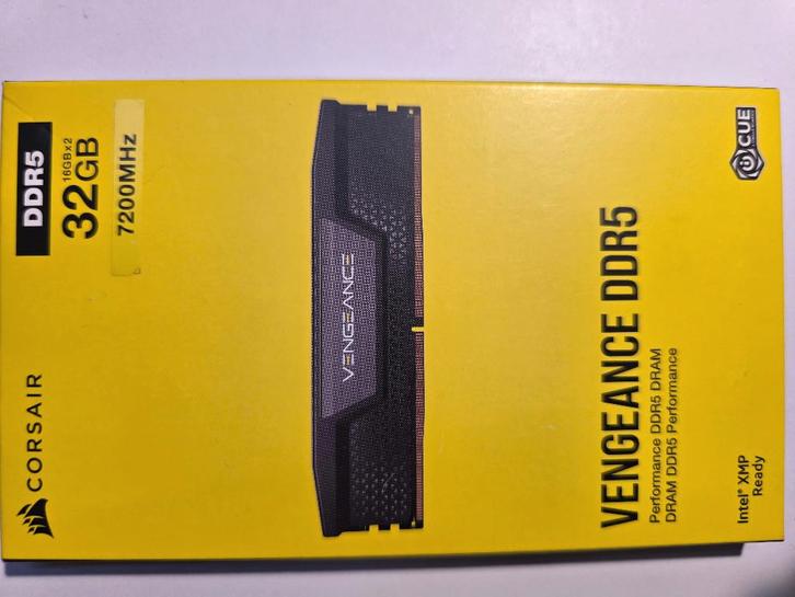 Corsair Vengeance DDR5 32GB-Kit (2 x 16GB) 7200 CL34, Computers en Software, RAM geheugen, Zo goed als nieuw, Desktop, 32 GB, DDR5