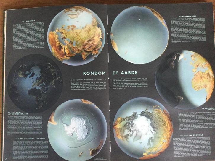 Wereldatlas Wetenschapsboek. Vintage …. mooi, mooi, mooi !, Livres, Science, Comme neuf, Sciences naturelles, Enlèvement