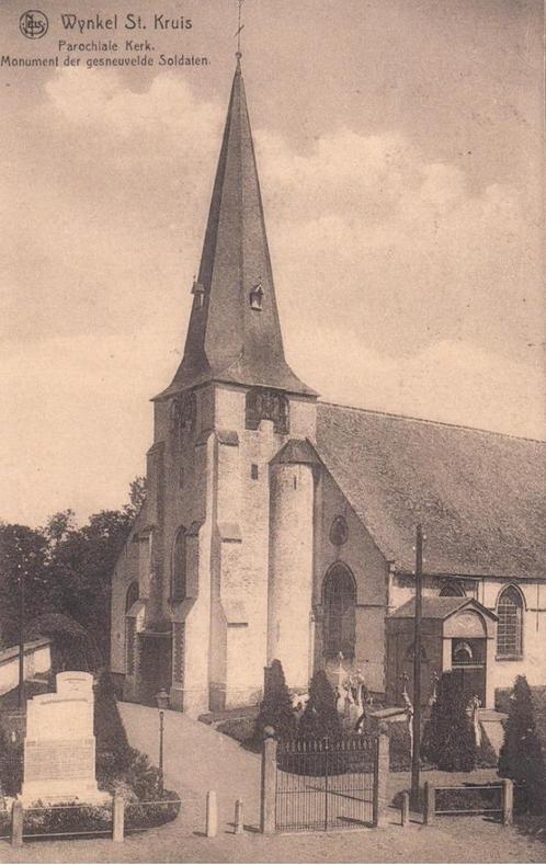 Sint-Kruis-Winkel Wynkel St. Kruis Kerk Monument oorlog, Collections, Cartes postales | Belgique, Affranchie, Flandre Orientale
