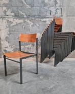 partij industriële vintage STAPELSTOELEN industrieel design, Gebruikt, Industrieel / Vintage, Ophalen of Verzenden, Vijf, Zes of meer stoelen
