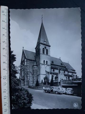 Postkaart Opglabbeek St-Lambertuskerk VW Kever disponible aux enchères