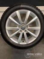 17'' originele Volkswagen Passat velgen + winterbanden 5x112, Auto-onderdelen, Banden en Velgen, Banden en Velgen, 17 inch, Personenwagen