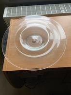 Glazen schaal dia 45 cm, Huis en Inrichting, Woonaccessoires | Schalen en Manden, Ophalen, Zo goed als nieuw, Schaal
