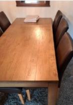 Eettafel + 6 stoelen, Huis en Inrichting, Complete eetkamers, Ophalen, Zo goed als nieuw