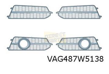 Audi A6 (3/11-5/16) voorbumpergrille Rechts (+ml) (9B9 satij disponible aux enchères