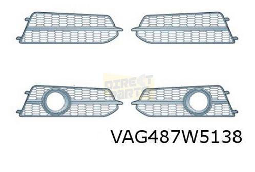 Audi A6 (3/11-5/16) voorbumpergrille Rechts (+ml) (9B9 satij, Autos : Pièces & Accessoires, Carrosserie & Tôlerie, Pare-chocs