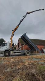 Vrachtwagen met kraan en containersysteem, Auto's, Vrachtwagens, Zwart, Wit, Mercedes-Benz, Bedrijf