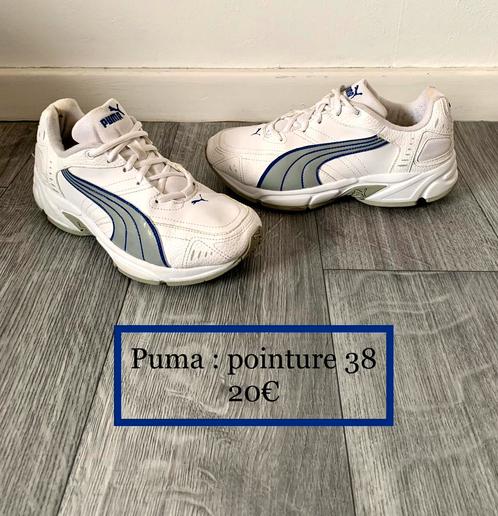 Baskets Puma - pointure 38, Sports & Fitness, Basket, Utilisé, Chaussures