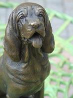 Saint-Hubert hondenoppas in brons gesigneerd op marmer., Ophalen of Verzenden, Brons