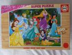Puzzle disney princess 100 pièces, En bois, Comme neuf, Plus de 50 pièces, 4 à 6 ans