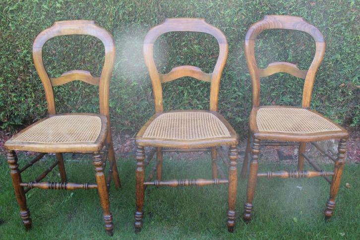 Chaise d'ameublement, Huis en Inrichting, Stoelen, Gebruikt, Drie, Hout, Overige kleuren, Ophalen
