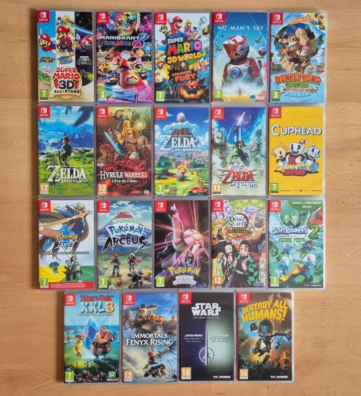 Nintendo Switch-games: verkocht per stuk lees de beschrijvin, Games en Spelcomputers, Games | Nintendo Switch, Zo goed als nieuw
