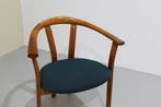 Vintage eetkamerstoel - Deens Design, jaren '60, Maison & Meubles, Chaises, Comme neuf, Brun, Vintage, Tissus