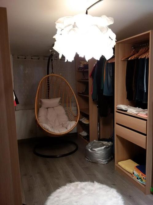IKEA lampadaire à arceau noir et abat jour en papier de riz, Huis en Inrichting, Lampen | Vloerlampen, Zo goed als nieuw, 200 cm of meer