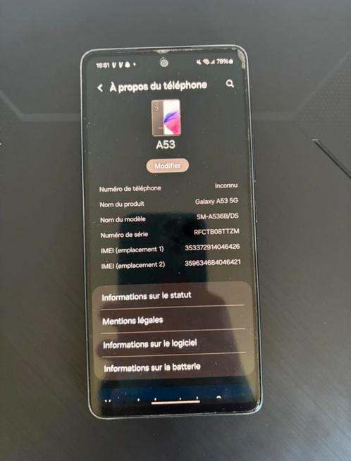 Samsung A53 5g, Telecommunicatie, Mobiele telefoons | Samsung, Zo goed als nieuw, Overige modellen, 128 GB, Zonder abonnement