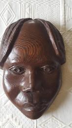Tête africaine sculptée en bois exotique, Antiquités & Art, Enlèvement ou Envoi