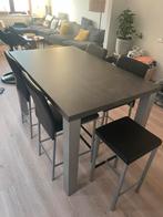 Table haute + 4 chaises + 2 tabourets – Ensemble complet, Ophalen