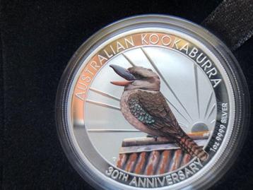 2020 Aus - Kookaburra WMF Berlin editie - 1 oz coloured silv beschikbaar voor biedingen