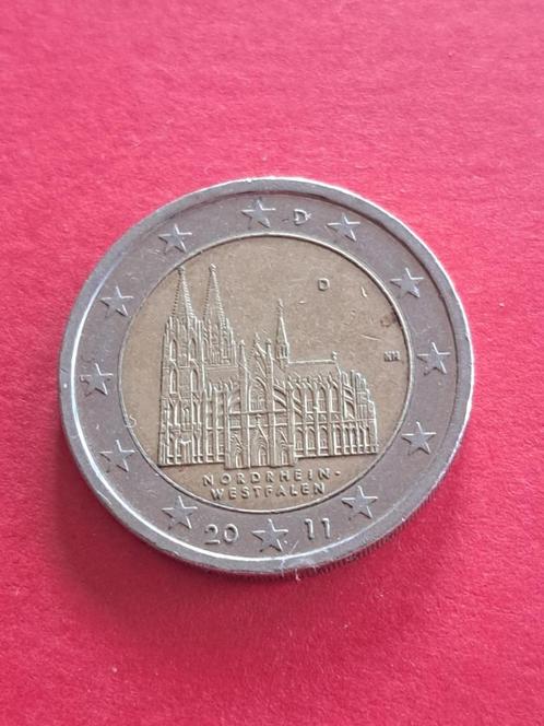2011 Allemagne 2 euros Rhénanie du Nord-Westphalie D Munich, Timbres & Monnaies, Monnaies | Europe | Monnaies euro, Monnaie en vrac