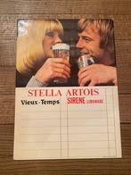 Stella Artois prijslijst 1974, Verzamelen, Biermerken, Ophalen of Verzenden, Gebruikt, Reclamebord, Plaat of Schild, Stella Artois