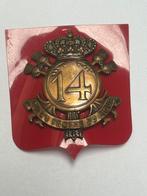 Insigne 14ème Régiment/Bataillon de Ligne armée belge ABL, Collections, Objets militaires | Général