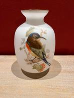 Vase en opaline peint à la main hauteur 18 cm, Enlèvement ou Envoi, Comme neuf