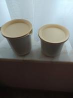 Melk en suikerpotje tupperware, Huis en Inrichting, Ophalen, Zo goed als nieuw, Crème