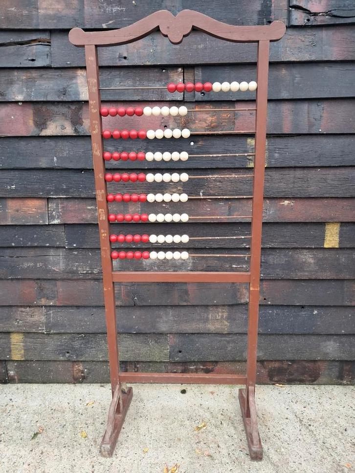 Vintage houten telraam, Diversen, Schoolbenodigdheden, Gebruikt, Ophalen